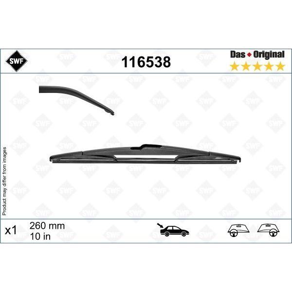 VALEO SILECEK SUPURGESI ARKA 260MM MERCEDES B-CLASS W246 11 18 . RENAULT CAPTUR 20 SWF (287903260R)