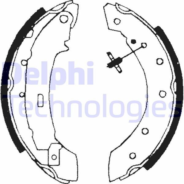 DELPHI ARKA PABUÇ BALATA CLIO-LOGAN-TWİNGO-P106-P206-P306 (4241.J5)