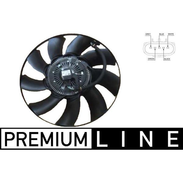 MAHLE RADYATOR FANI LAND ROVER DISCOVERY L319 RANGE ROVER L405 L320 L494 L494 SCV6 SCV8 PREMIUM LINE (LR012644)