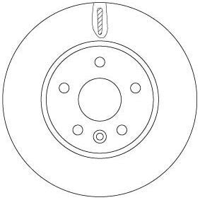TRW ÖN FREN AYNASI ASTRA K 15 > 15 İNÇ / 5 DELİK 276X26X5DL HAVALI (13515906)