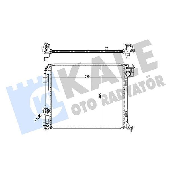 KALE RADYATOR RADYATÖR NISSAN QASHQAI II J11 1.5 DCI 2013-KADRAJ 1.6 DCI 2015 AL/BRZ (214104EA0A)