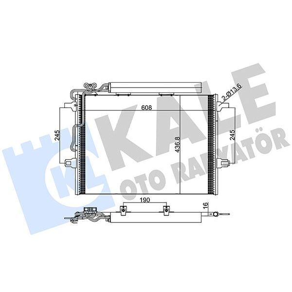 KALE RADYATOR KLIMA RADYATORU MERCEDES W211 S211 C219 KURUTUCULU (A2115001154)