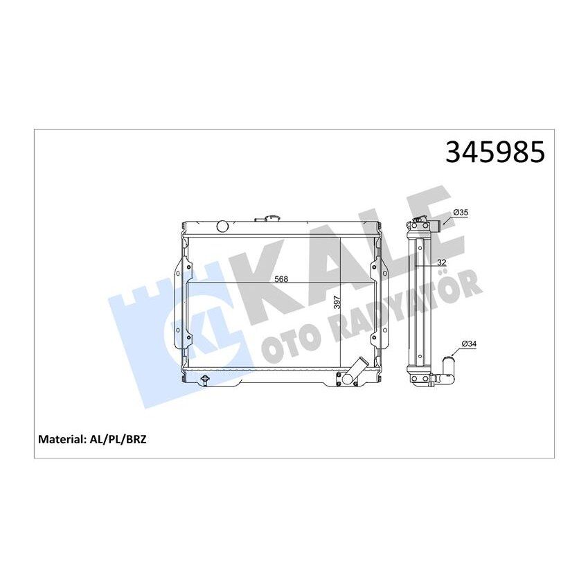 KALE RADYATOR RADYATÖR L200 AL/PL/BRZ (MB356390)