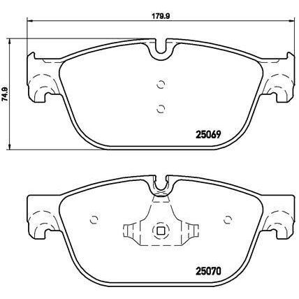 VALEO ÖN FREN BALATASI PEUGEOT P407 04 10 P508 10 18 C5 08 14 C6 09 12 DS5 09 15 180MM (1610104080)