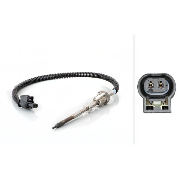 HELLA EGZOZ SICAKLIK SENSORU KAT. UZERINDE MERCEDES W203 S203 W204 S204 C209 A209 C219 W211 S211 W221 (A0009058900)