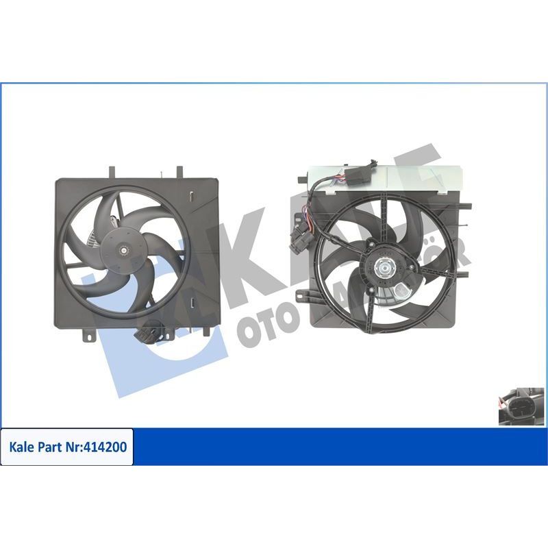 KALE RADYATOR FAN MOTORU DAVLUMBAZLI P207 06 > P1007 05 > C2 03 > C3 02 > 1.4-1.4 16V-1.6 16V 250W-335MM (1253.C6)