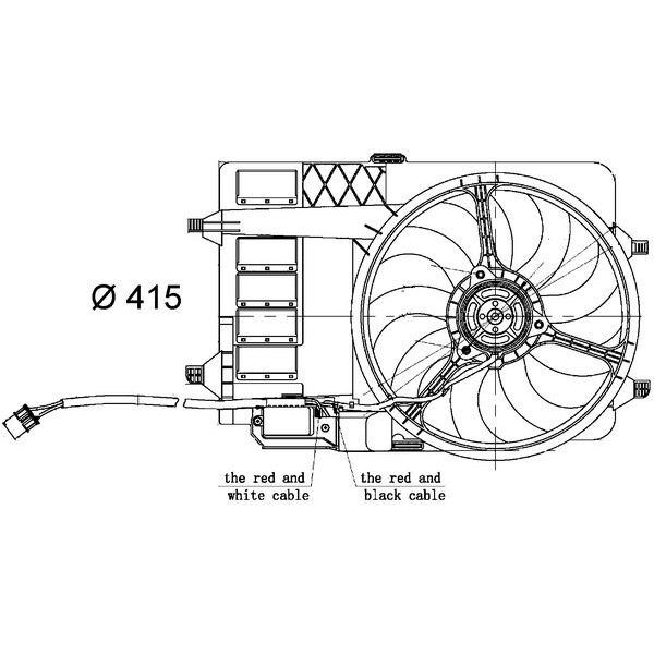 MAHLE RADYATOR FANI KOMPLE MINI R50 R52 R53 (17117541092)