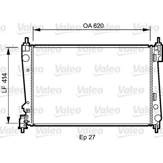 VALEO RADYATÖR CORSA D 05 PUNTO 05 BRAVO II 07 1.3 JTD-1.7CDTI MEK AC KLİMASIZ 620X395X27 (1300287)