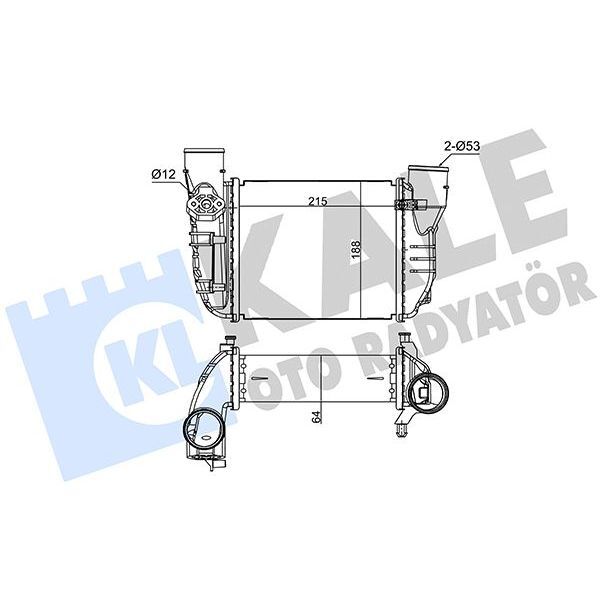 KALE RADYATOR TURBO RADYATÖRÜ INTERCOOLER AUDI A4-EXEO 08-10 1.8T (8E0145805L)