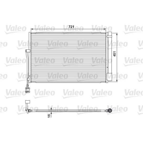 VALEO KLİMA RADYATÖRÜ TOUAREG 2010> (7P0820411A)