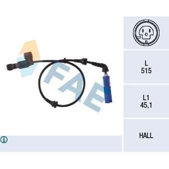 FAE ÖN ABS SENSÖRÜ E46 SOL 09>01 (34526752681)