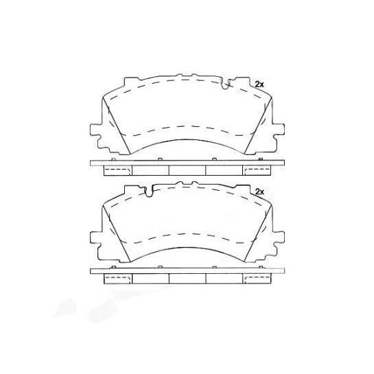 VALEO ÖN BALATA A8 Q8 TOUAREG 18> (4M0698151AH)