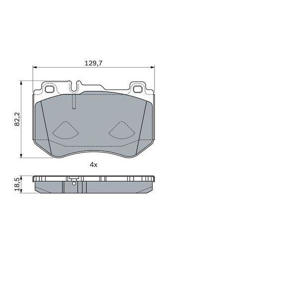 BOSCH FREN BALATASI ON MERCEDES C-CLASS W205 S205 C205 A205 (A0084201720)