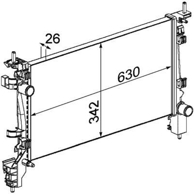 MAHLE RADYATÖR PEUGEOT BIPPER-CITROEN NEMO 1.4 HDI 08 (1330.T9)