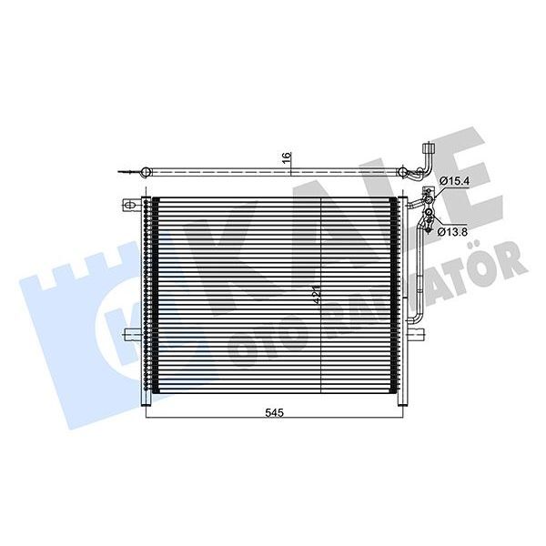 KALE RADYATOR KLIMA RADYATORU BMW E46 M43 M52 M54 N40 N42 N45 (64538377614)