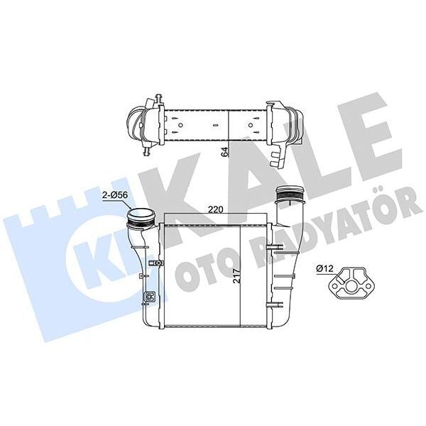 KALE RADYATOR İNTERCOOLER A4-SEAT EXEO-EXEO ST 2.0 TDI-2.0 TFSI 00 (8E0145805AA)