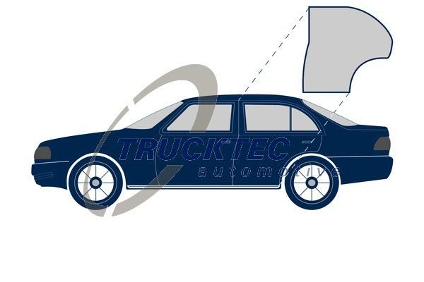 Trucktec Kapı Lastiği Arka Sol W201 (A201 730 07 78)