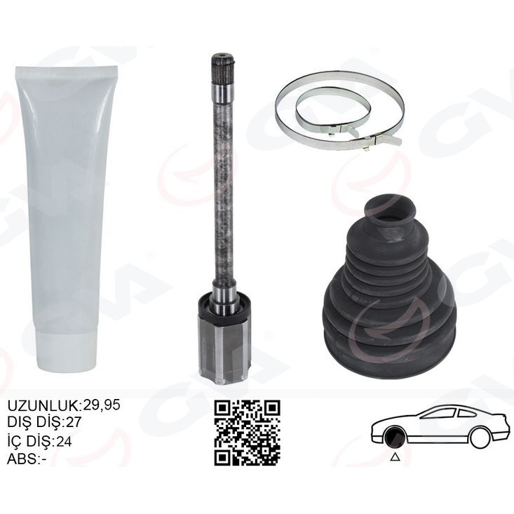 GVA AKS MILI ÖN İÇ SAĞ BMW F10 F12 F13 F06 XDRIVE SANZIMAN TARAFI UZUNLUK-> 485MM (31607593044)