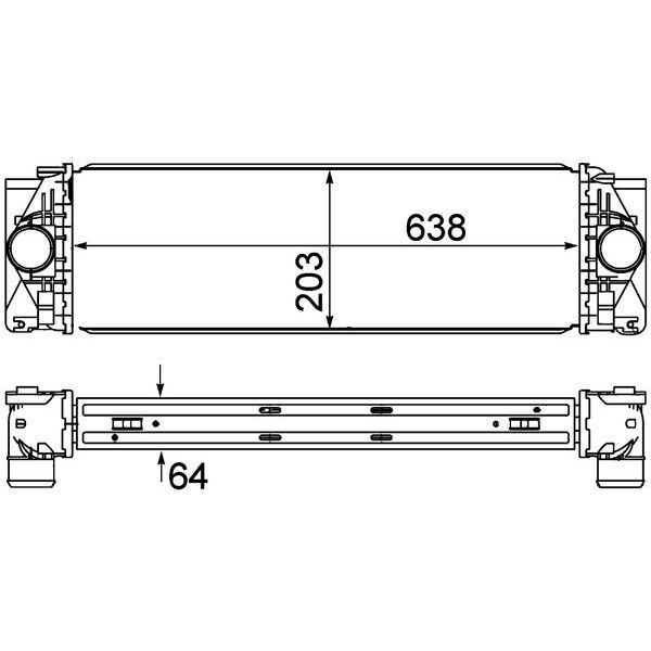 MAHLE TURBOSARJ RADYATORU MERCEDES SPRINTER B906 . VW CRAFTER 30-35-50 (2E0145804)