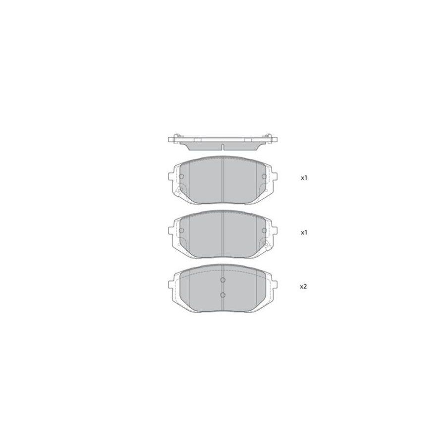 SANGSIN ÖN FREN BALATA HYUNDAI TUCSON 1.6L D4FE CRDİ HYBRİD 20-> / IONIQ 5 ELEKTRIKLI E-GMP 22-> / GENESIS GV60 ELEKTRIKLI EM18 EM17 228HP 22-> (58101GIA60)
