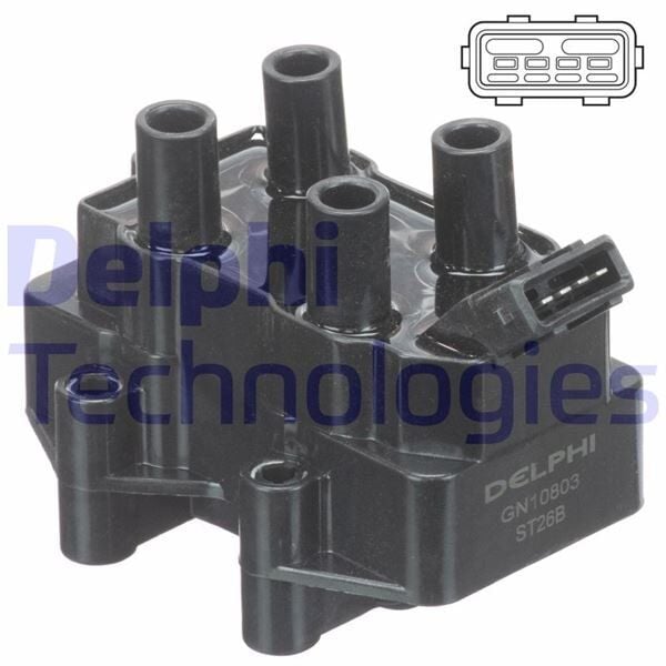 DELPHI ATEŞLEME BOBİNİ P306 93-01 P106 91-01 1.0-1.1-1.4 1.6 P205-P405-AX-ZX-ROVER 420 95-00 820 TU3M-TU1M-TU5J-TU9M