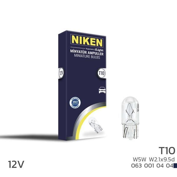 NIKEN NIKEN T10 PARK AMPULU W5W W2.1X9.5D 12V 10LU