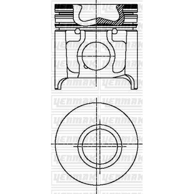 YENMAK MOTOR PİSTON SEGMAN BOXER-JUMPER-MOVANO-DUCATO-MASTER 2.8 TD 94.40 ÇAP STD ÇUKURLU (500340853)