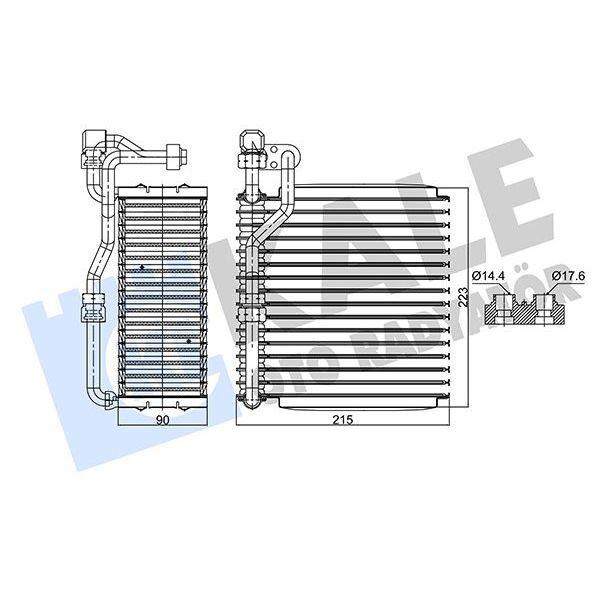 KALE RADYATOR EVAPORATÖR AL/PL/BRZ PALIO-ALBEA-STRADA (7078697)