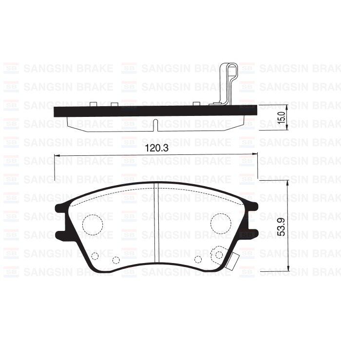 SANGSIN ÖN BALATA DİSK HYUNDAI ELANTRA XD 1.5 00-06 (581012DA10)