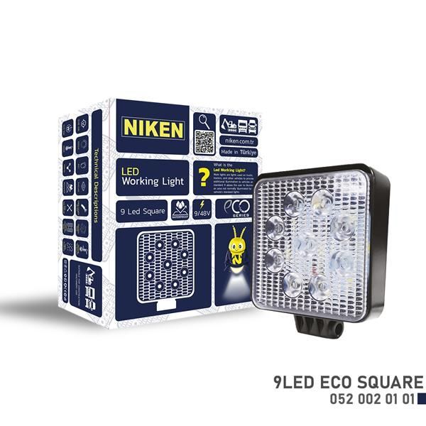 NIKEN CALISMA LAMBASI ECO 9 LEDLİ KARE