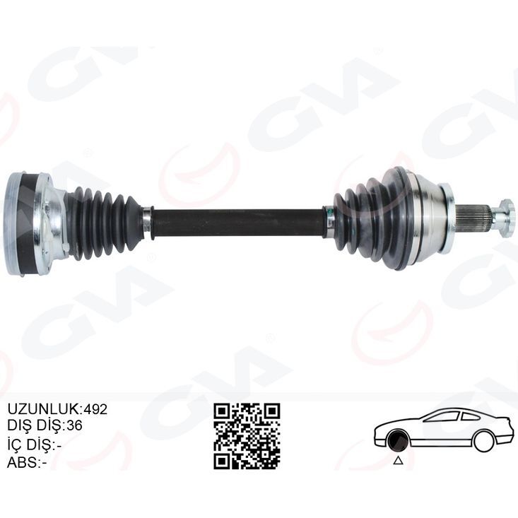 GVA KOMPLE AKS ÖN SOL POLO-İBİZA-FABİA 1.2 TDİ-1.6 TDİ 10- CFWA-CAYB-CAYC 1.2 TDİ-1.6 TDİ (6R0407761A)
