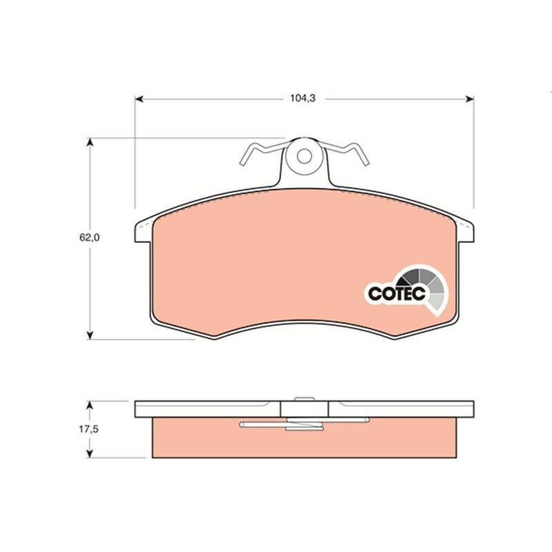 TRW FREN BALATA SETİ ÖN SAMARA (21083501089)