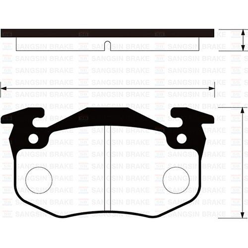 SANGSIN ARKA FREN BALATASI PEUGEOT P106 96>04 P205 87>98 P206 00>09 P306 97>01 P309 89>93 CITROEN SAXO 96>04 XSARA 97>05 ZX 92>97 RENAULT R9-R19- MGN I-CLIO I-II İNCE TİP (4254.42)