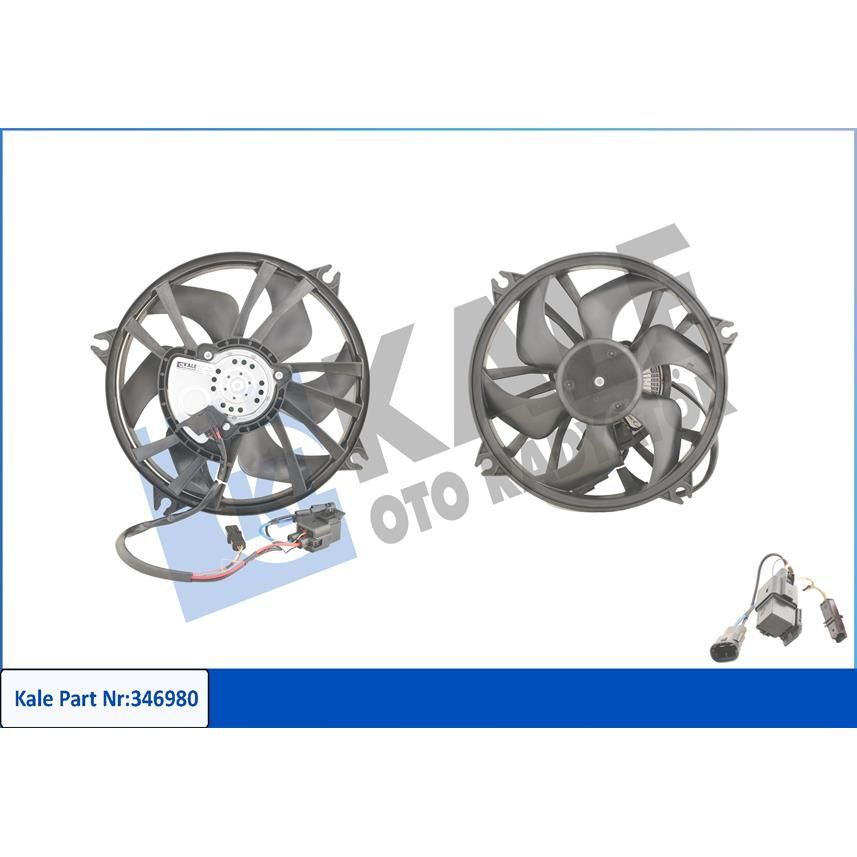 KALE RADYATOR FAN MOTORU P308-P407-P807-C5-C8 1.6 HDİ-1.8/2.0 16V (1253.E5)