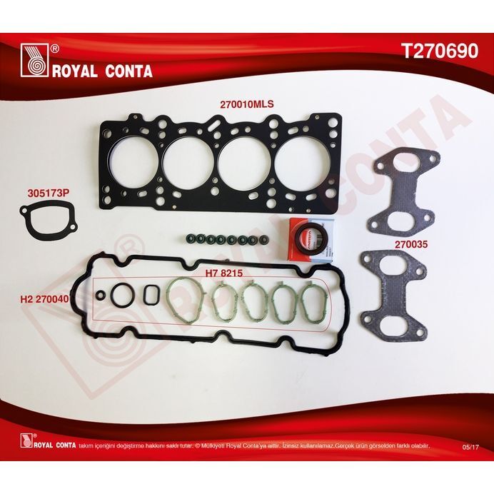 ROYAL ÜST TAKIM CONTA PALIO 1.2 8V YM 60-65HP 188A4.000 (71736315)