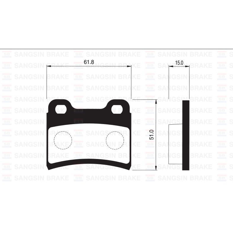 SANGSIN ARKA BALATASI ESCORT 90-98 SEPHIA 1.5 96-98 1.8 97-98 GDB1124 (0K20H3323Z)