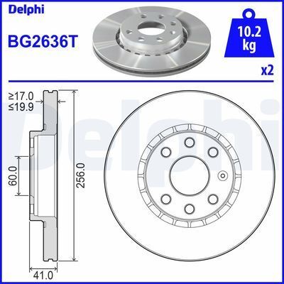 DELPHI ÖN FREN AYNASI ASTRA F-VECTRA A-CORSA B-ASCONA C-AVEO-KALOS 03 13 256X20X4DLXHAVALI 569010-93182285 (569046)