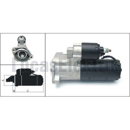 LUCAS MARS MOTORU 12V / 1.8KW / 9DIS AUDI A4 1.9TDI VW PASSAT (068911024H)