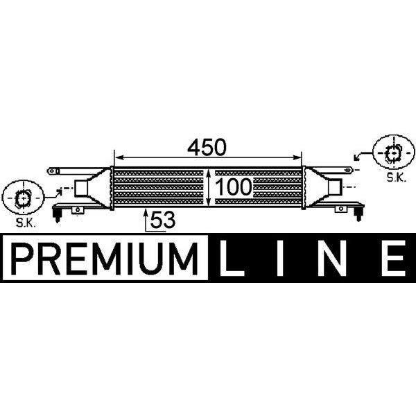 MAHLE TURBO RADYATÖRÜ INTERCOOLER CORSA D 06 1.3CDTI 90PS 450X100X52 (55702194)