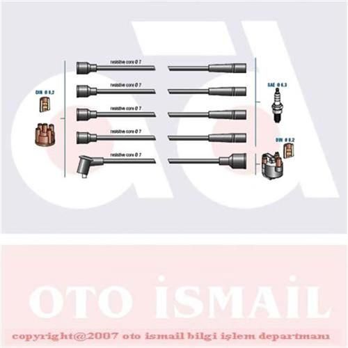 DODUCO BUJİ KABLO TK TAUNUS 1.6-2.0 82-90 -SIERRA 1.6-2.0 82-90 (80B612280AA)