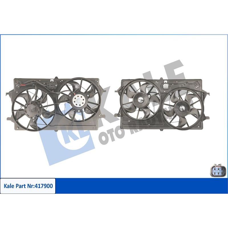 KALE RADYATOR FAN MOTORU KOMPLE AC CIFTLI 1.6 ZETEC 16V FOCUS BM 98 04 (1075132)