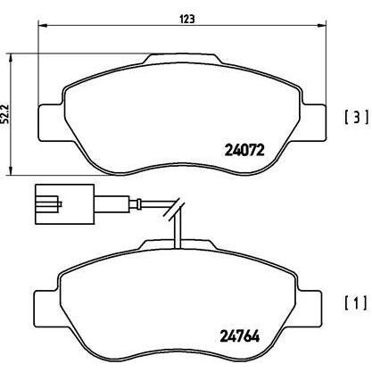 VALEO ÖN BALATA DOBLO 1.3-1.6-1.9 JTD 02 FIORINO 1.3-1.4 MTJ 08 FIAT 500 1.4 07 (7364636)