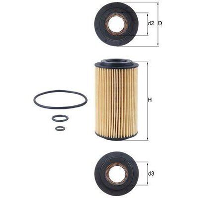 MAHLE YAG FILTRESI MERCEDES OM611 W203 W211 W210 W639 B901>B904 (A6111800009)