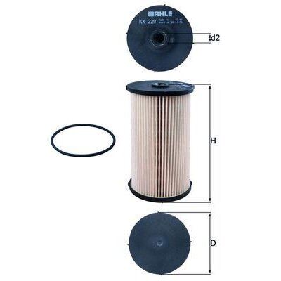 MAHLE YAKIT FİLTRESİ CADDY III-PASSAT-TIGUAN-TOURAN-LEON-OCTAVIA-TOLEDO III-ALTEA XL 1.6TDI-1.9TDI-2.0TDI (3C0127177)