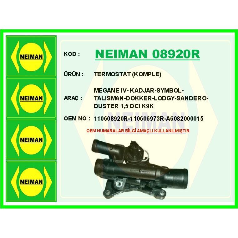 BESCHER TERMOSTAT 80 C RENAULT MEGANE IV 18> KADJAR 18> DUSTER II 18> CLIO V 19> CAPTUR II 20> 1.5BLUEDCI EURO 6 . MERCEDES W177 V177 W247 W415 C118 X118 (110608920R)