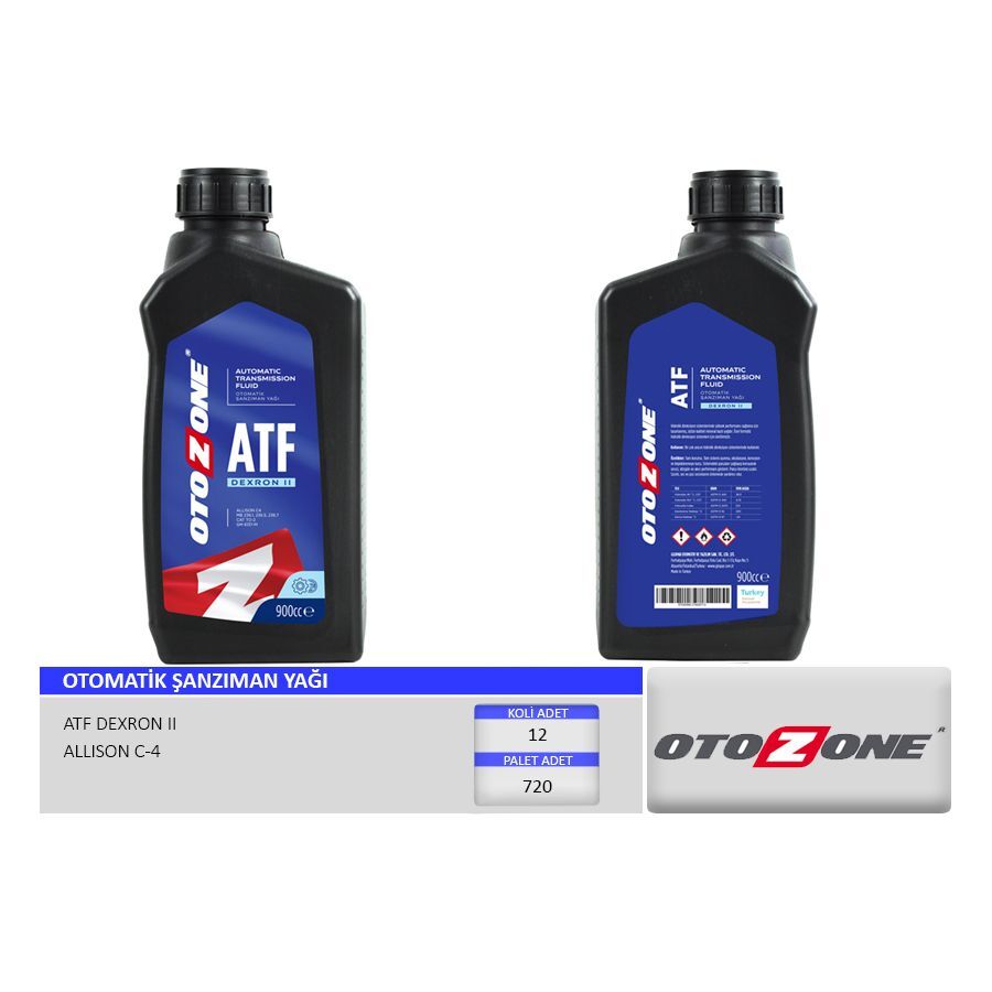 OTOZONE OTOMATİK ŞANZIMAN YAĞI ATF II 900CC DEXRON II KIRMIZI (93165290)