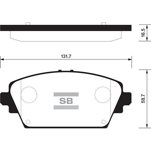 SANGSIN ÖN FREN BALATA NISSAN PRIMERA 1.6L 2.0L QG16 QR20 P12 03- (410604U125)