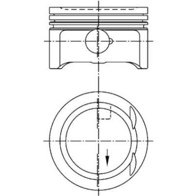 KOLBENSCHMIDT PISTON SEGMAN STD 90.91MM MERCEDES M111 W202 C208 W210 R170 (0010600)