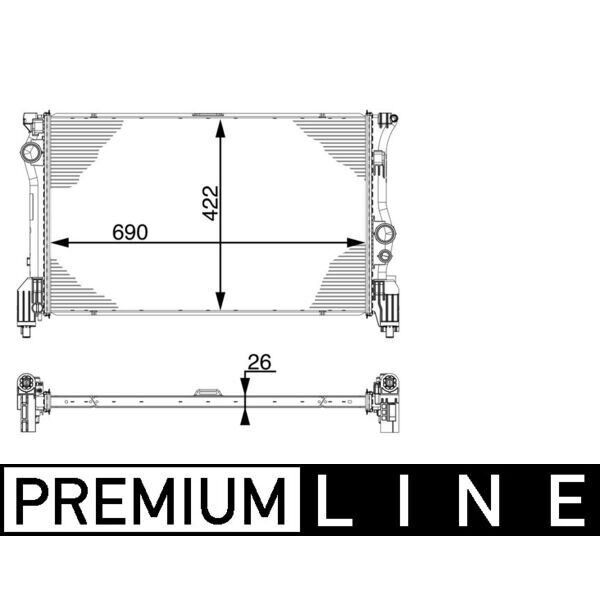 MAHLE MOTOR SU RADYATORU MERCEDES VITO W447 14 (A4475010001)