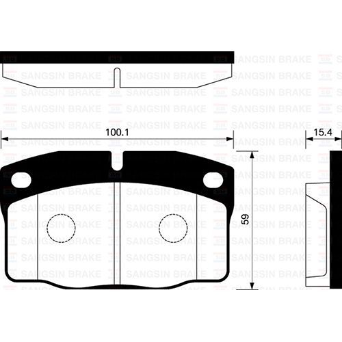 SANGSIN ÖN FREN BALATASI ASCONA 76/88 CORSA A 82.3.93 KADET 1.4 88-95 VECTRA A 88/11.95 OMEGA 94 (1605586)